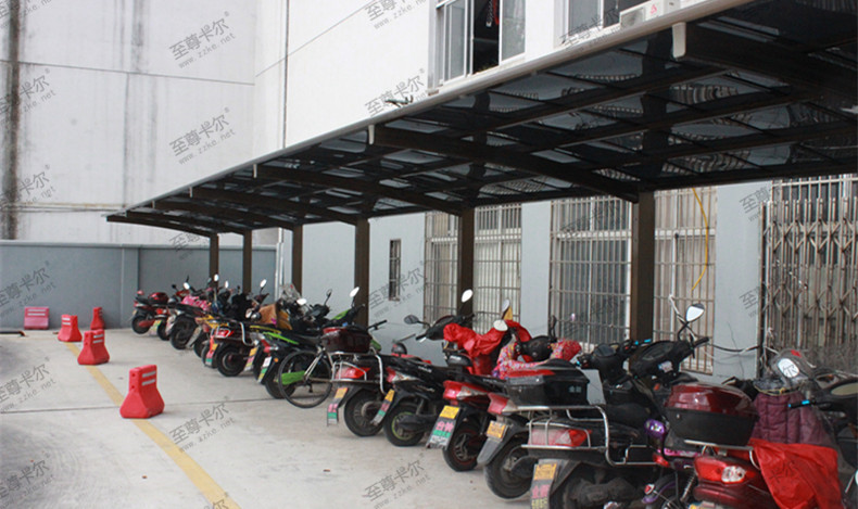 室外自行車棚材質都有哪些？選什么材質的自行車棚性價比高？