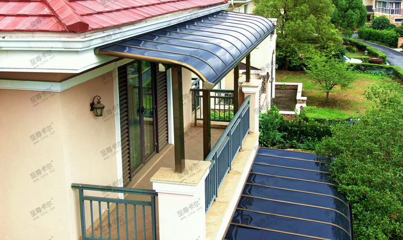 別墅雨棚現(xiàn)在流行這么做，快看這套別墅雨棚圖片大全