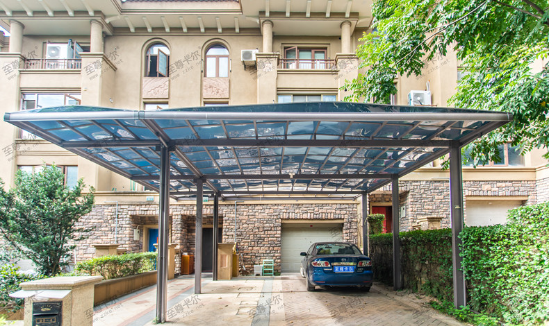 車棚遮陽棚怎么做？看完這套車棚效果圖就懂了